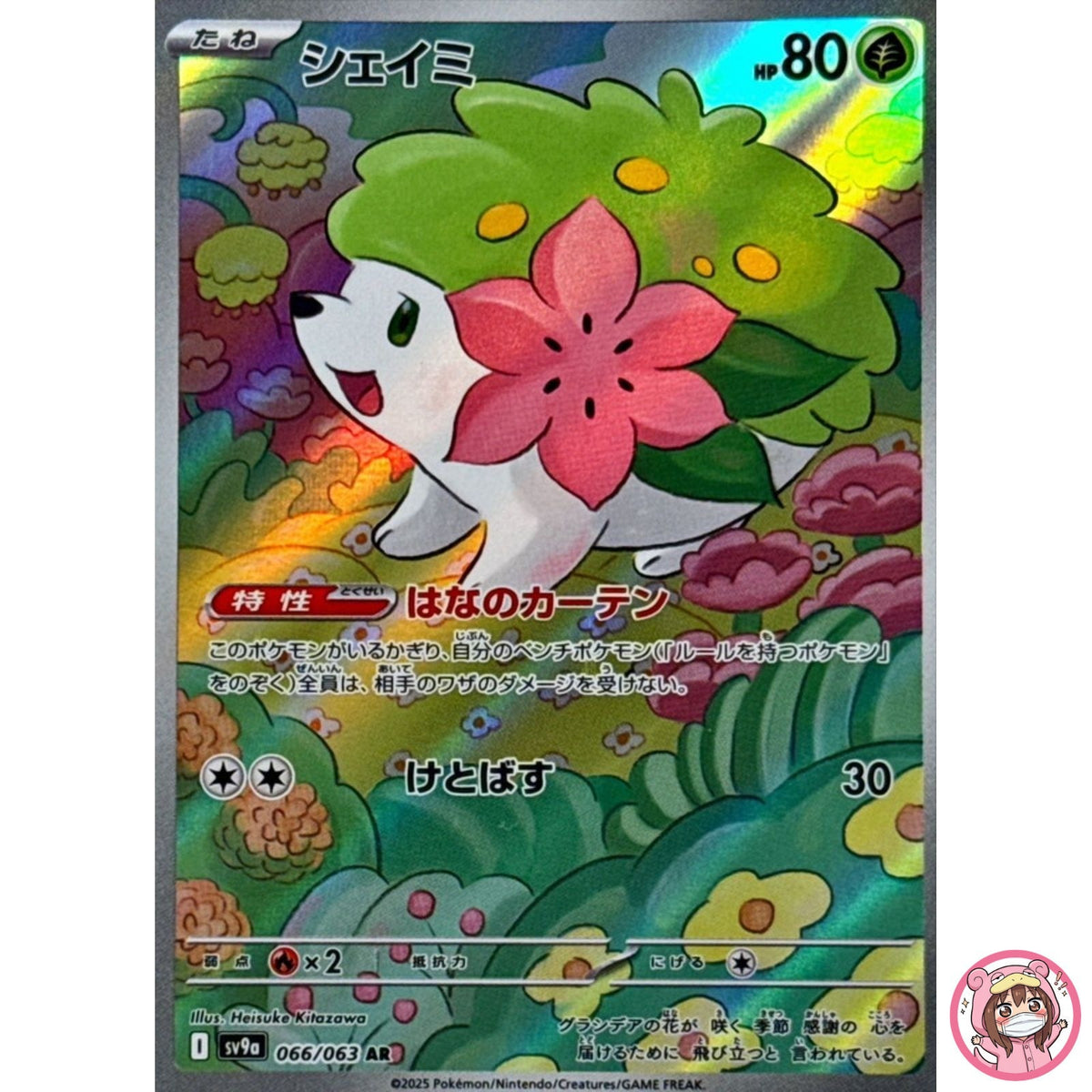 Shaymin AR 066/063 SV9a Heat Wave Arena - Pokemon Card Japanese Scarlet & Violet