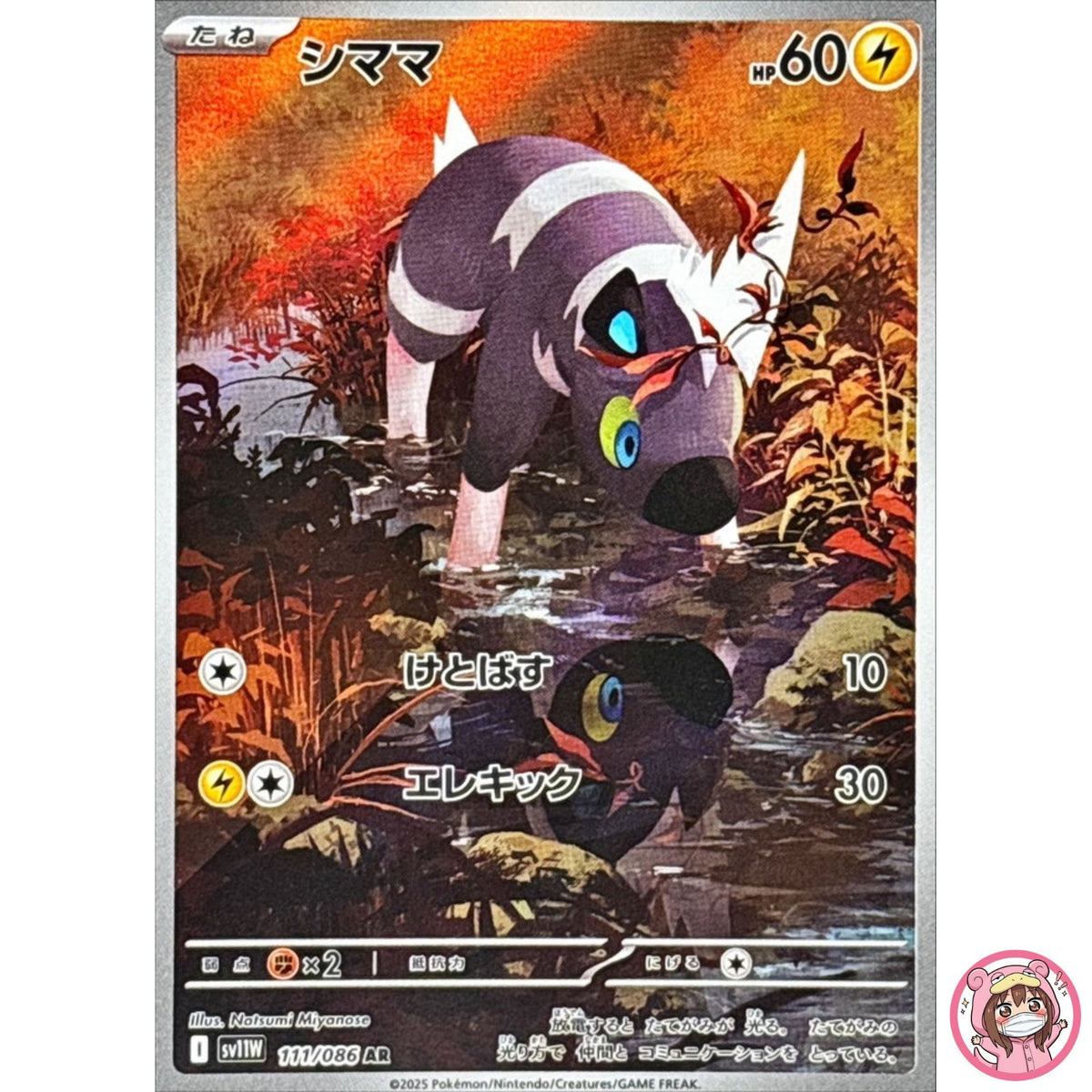 Blitzle AR 111/086 SV11W White Flare - Pokemon Card Japanese Scarlet & Violet