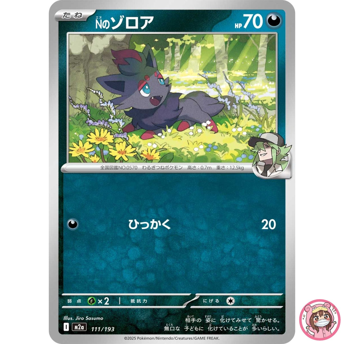 N's Zorua 111/193 M2a MEGA Dream ex - Pokemon Card Japanese MEGA