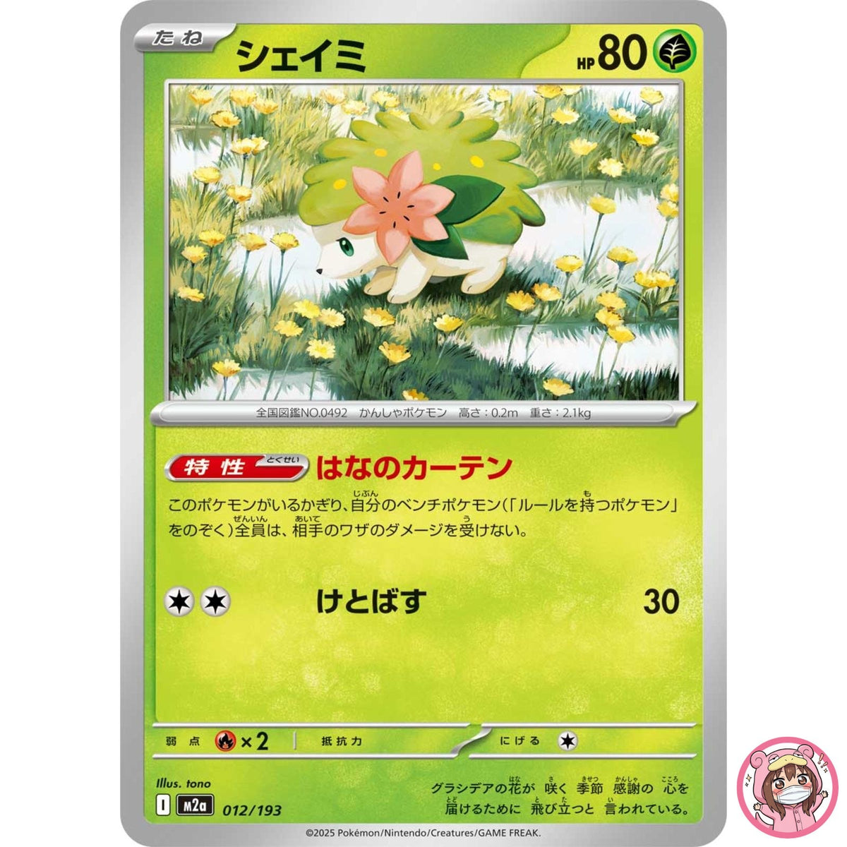Shaymin 012/193 M2a MEGA Dream ex - Pokemon Card Japanese MEGA